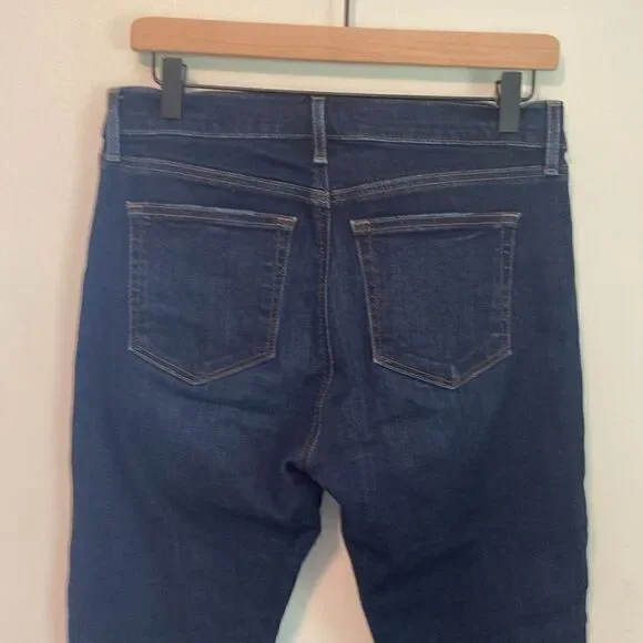 LOFT Dark Wash Skinny High Rise Jeans Size 29 / 8 Petite - Picture 5 of 9